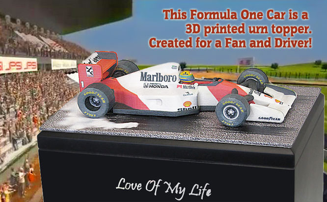 3D Printed Formula One Topper Urn