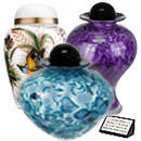 glass cremation urns