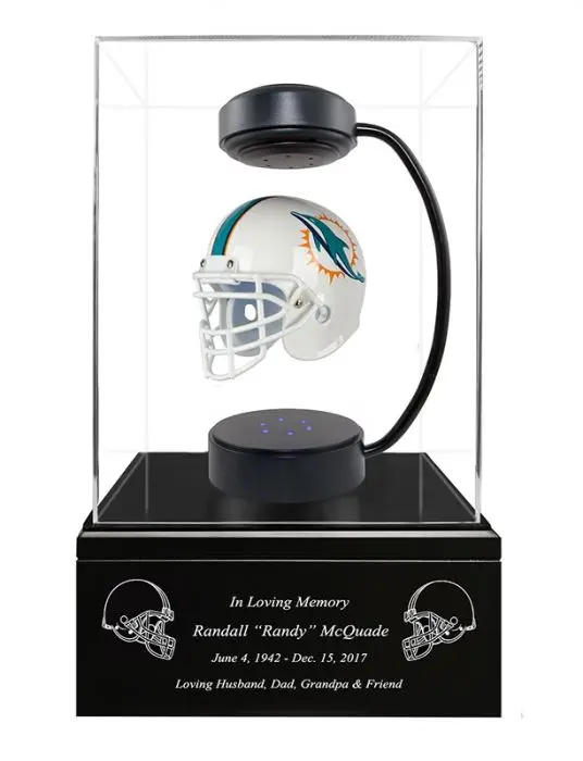 Miami Dolphins Hover Helmet Urn - In The Light Urns