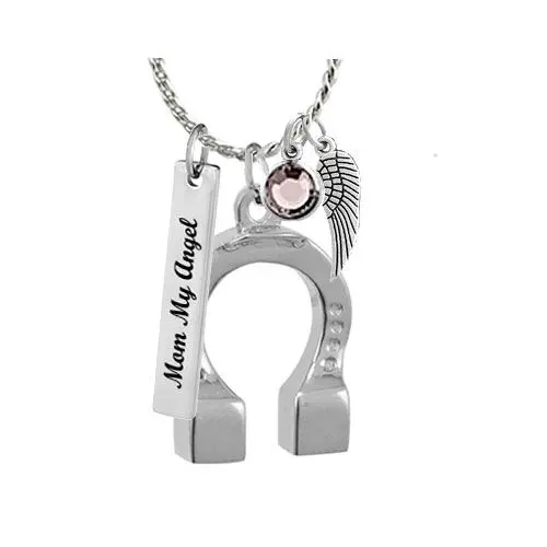 Cremation Jewelry Urn Necklace Memorial Pendant Horse-Shaped Urn Pendant Urn Souvenir Urn Stainless Steel Funeral Necklace 