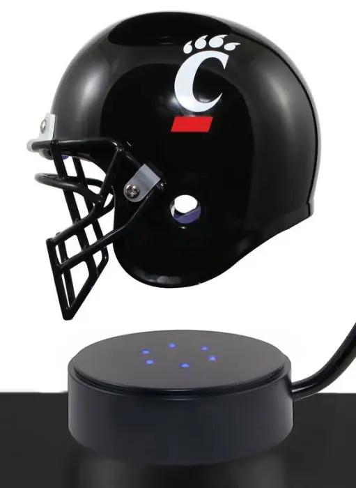 Football Cremation Urn & University of Cincinnati Hover Helmet Décor