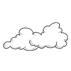 Scatter by air - Clipart of clouds