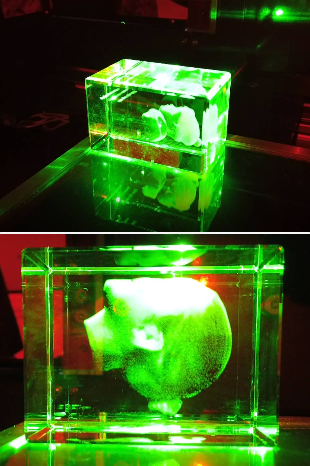 Laser Marking Machine  Green Laser Marking - 3D Crystal/Glass