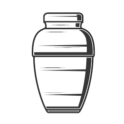 Keep an urn at home - Clipart sketch of an urn