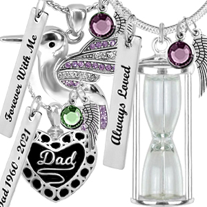 Sterling Silver Cremation Jewelry Urns