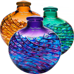 Glass Urns for ashes