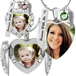 Pictures on Cremation Jewelry Urns