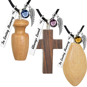 Wood Keepsake Cremation Jewelry Urns