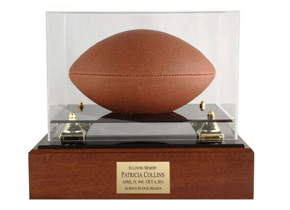 Football Case Memorial Urn.