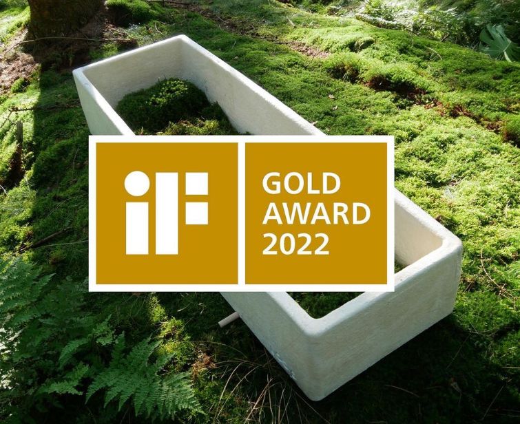 Mushroom Coffin IF Gold Award 2022.